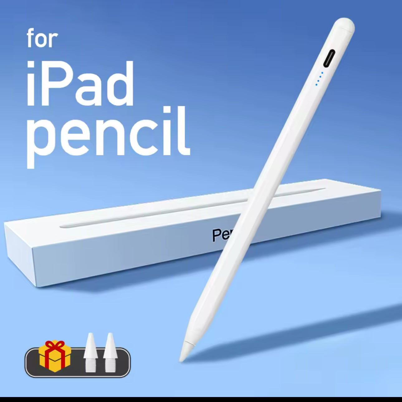 Stylus Pen For Apple Pencil with LED Power Indicators Palm Rejection Touch Pencil for 2022 2021 2020 2019 2018 iPad pencil